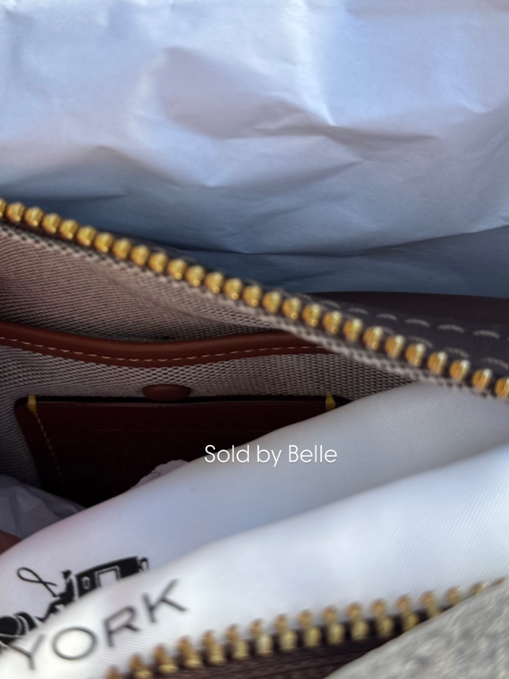 NWT Coach Rogue 31 Maple Brass Bag Purse - Picture 5 of 6